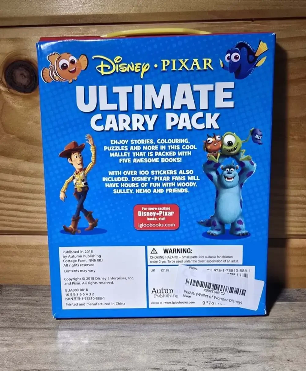 Disney Pixar Cars,Toy Story Ultimate Carry Pack Activity Book Box Set & Stickers